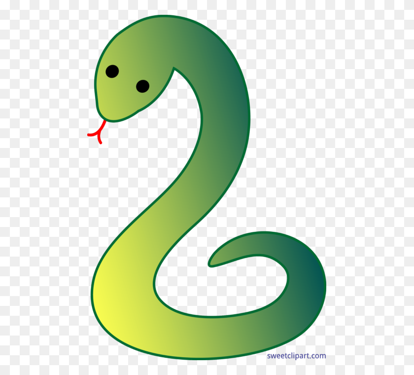 485x700 Snake Simple Green Clip Art - Wishing Well Clipart