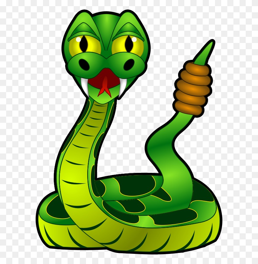 610x800 Snakes Animals Clipart Gallery Free Down - Snake Clipart Black And White