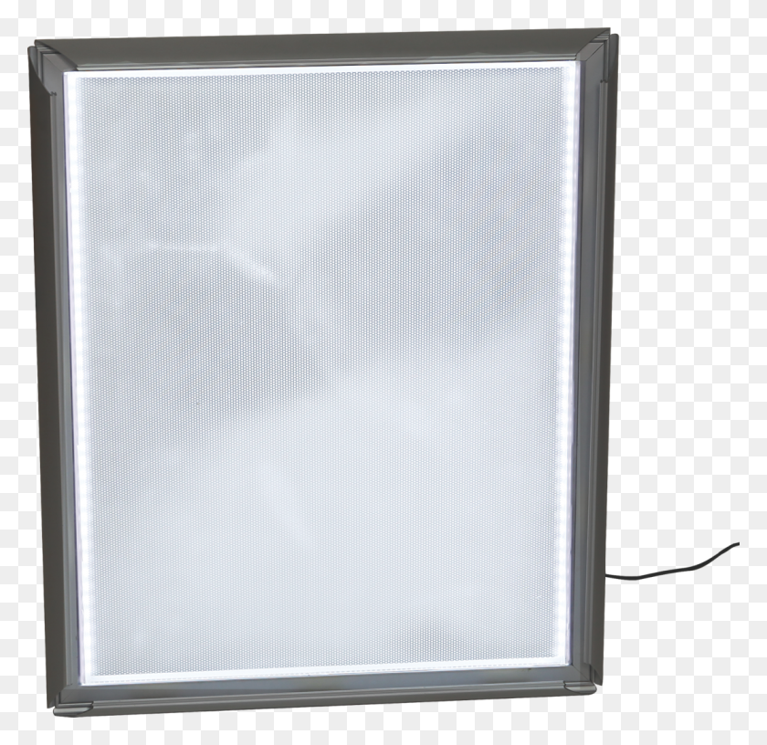 1114x1080 Snap Frame Led Light Boxes Expo Kiosque - Silver Frame PNG