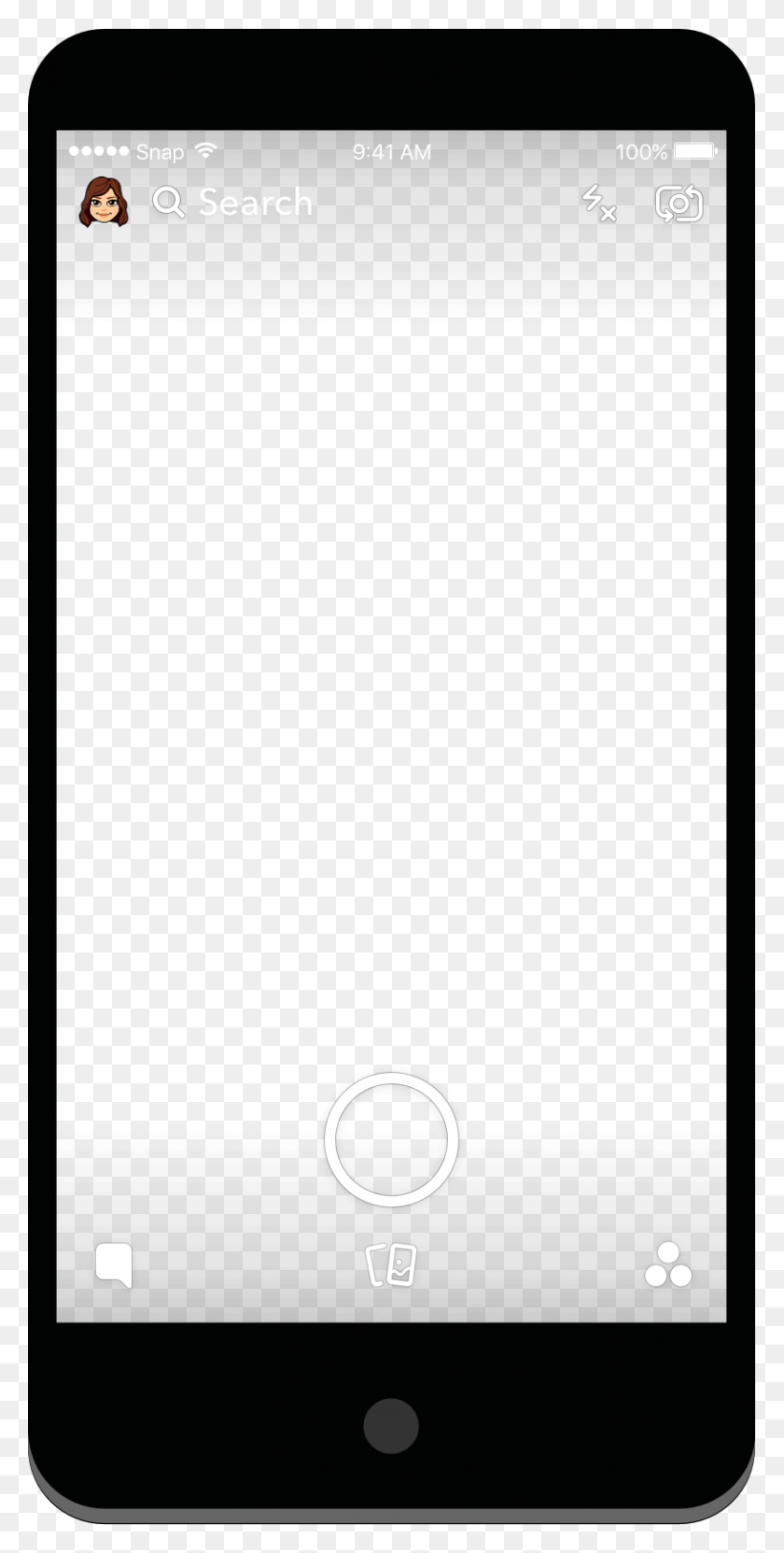 815x1675 Snap To Unlock Snapchat - White Snapchat PNG
