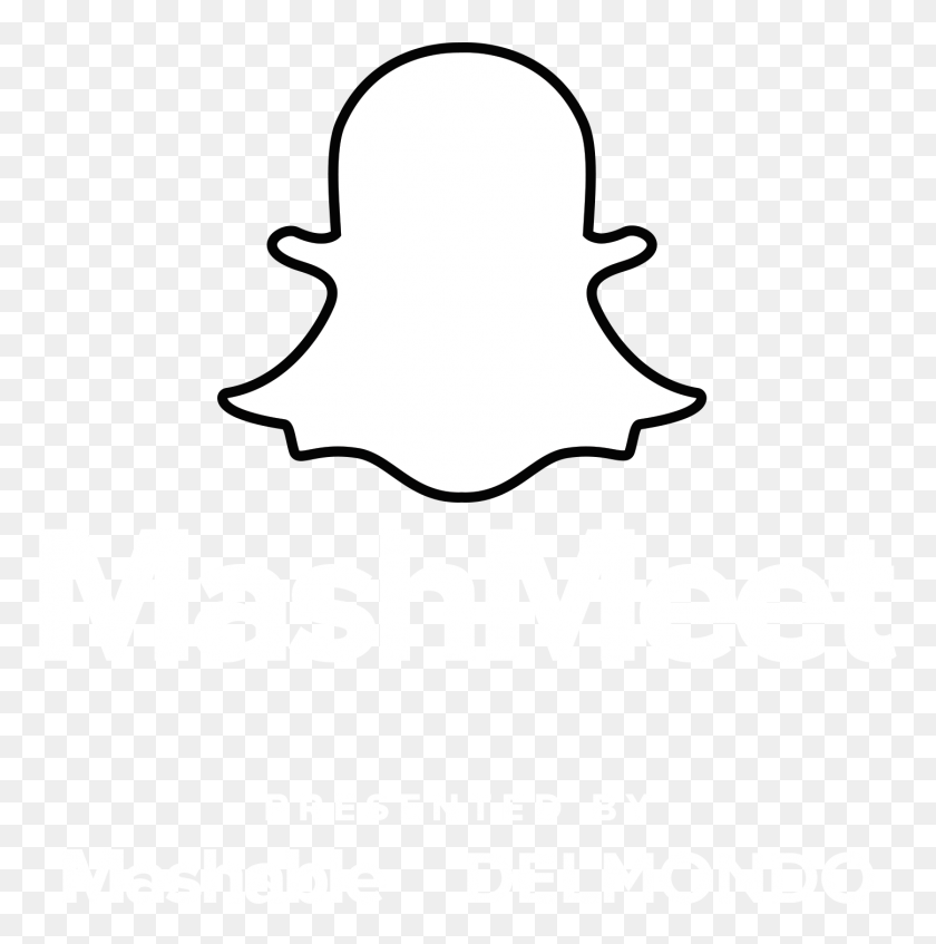 1447x1460 Snapchat - Snapchat Белый Png