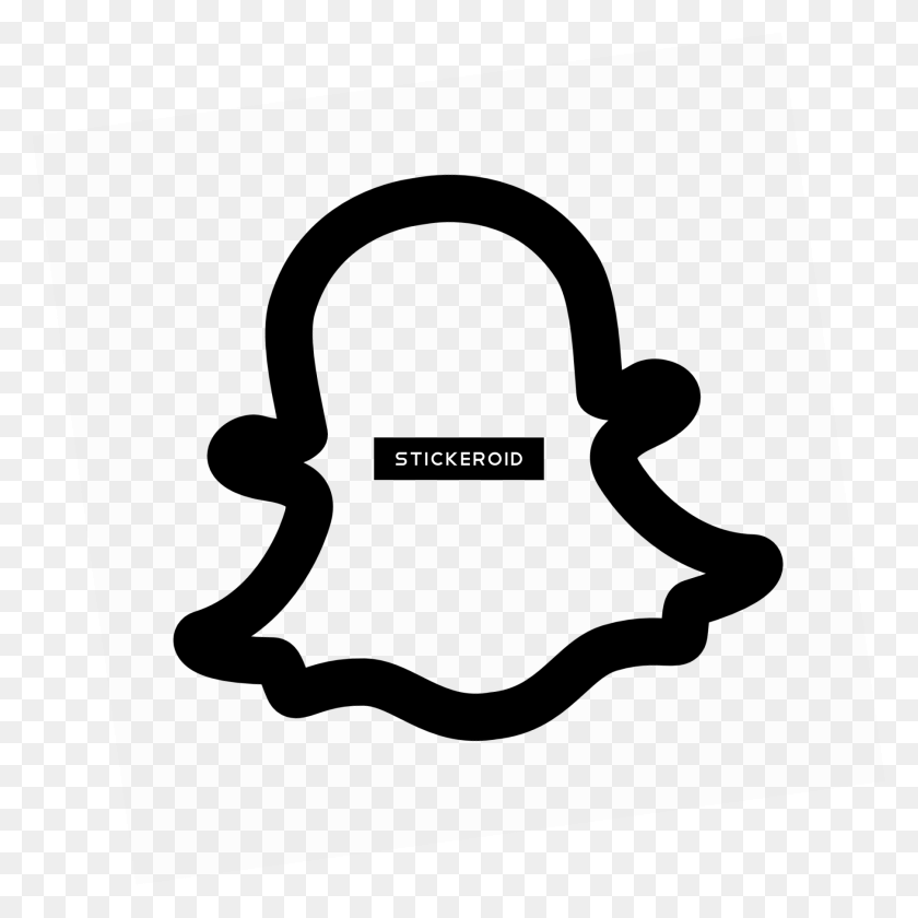 1806x1807 Snapchat - White Snapchat PNG