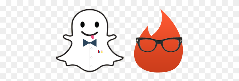 447x227 Snapchat Y Tinder Para La Empresa - Tinder Png