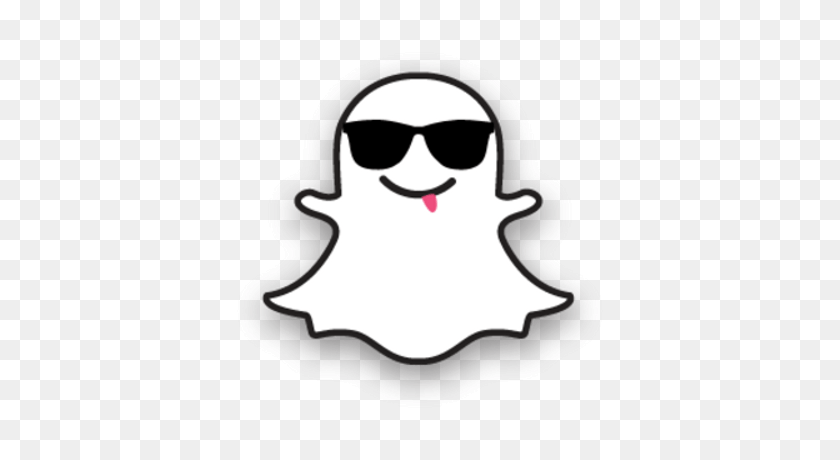 400x400 Snapchat Ghost Outline Transparent Png - White Snapchat PNG