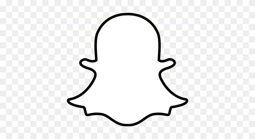 400x400 Snapchat Ghost Outline Transparent Png - Ghost PNG Transparent