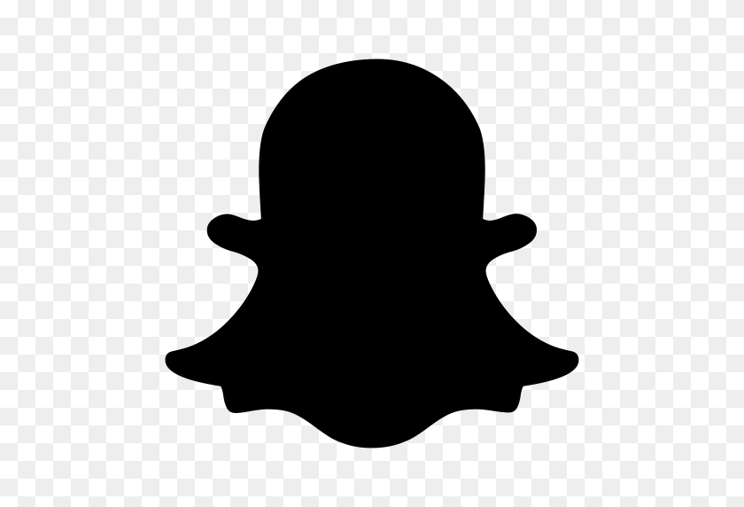 512x512 Snapchat Ghost, Snapchat Icon With Png And Vector Format For Free - Snapchat Ghost PNG