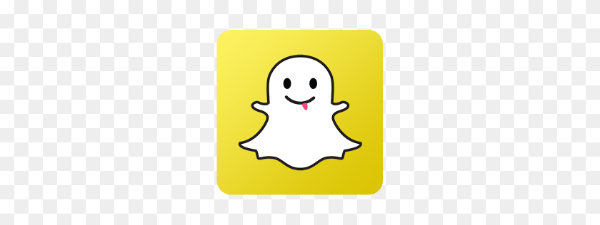 256x256 Snapchat Icon Flat Gradient Social Iconset Limav - Snap Chat PNG