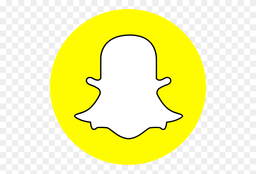 512x512 Значок Snapchat Без Наиболее Используемых Значков Логотипов - Значок Snapchat Png