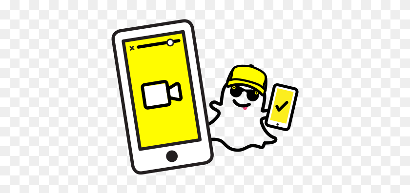 422x336 Snapchat It's Your Business On Mobile - Snapchat PNG