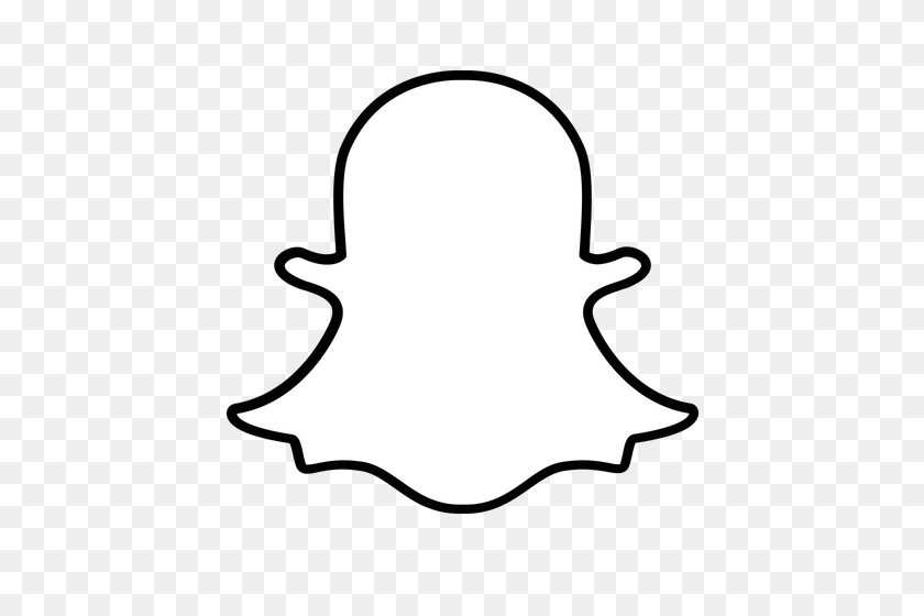 500x500 Snapchat Logo Ghost Png Free Download - Ghost PNG