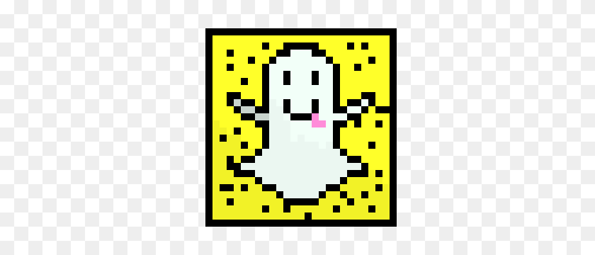 300x300 Snapchat Logotipo De Pixel Art Maker - Logotipo De Snapchat Png