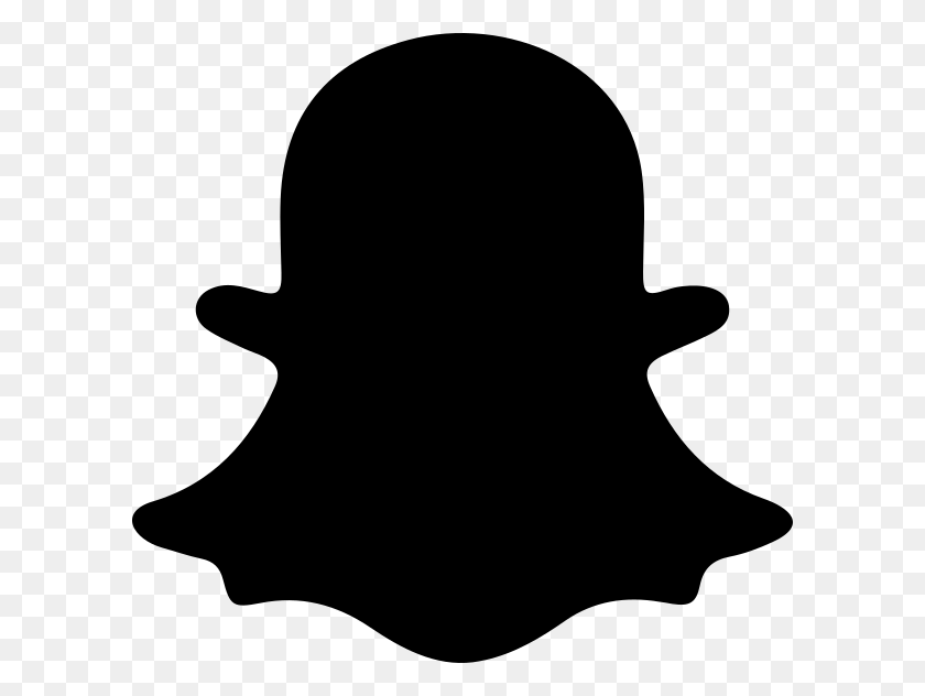 600x572 Png Логотип Snapchat - Белый Логотип Snapchat Png