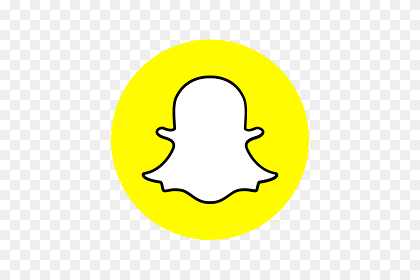 500x500 Snapchat Logo Png Free Download - Snapchat White PNG