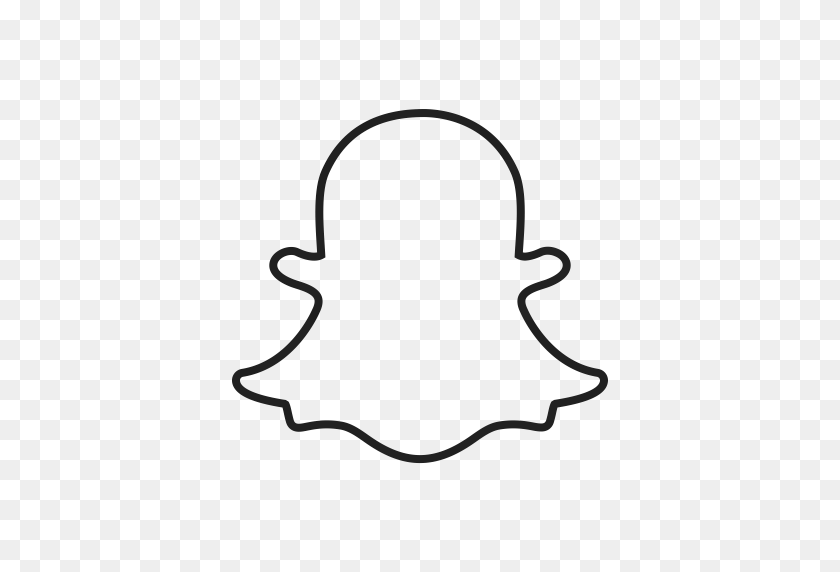 512x512 Snapchat Logo Png Images Free Download - Snapchat White PNG