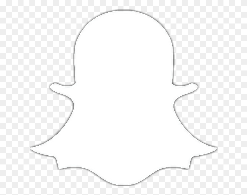 642x604 Snapchat Logo Blanco Blanco Negro Moda - Snapchat Logo Clipart