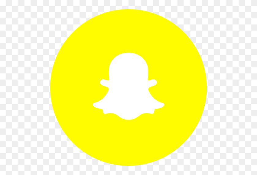 512x512 Snapchat, Round Icon, Photos, Circle, Social Media, Social Network - Snapchat Logo Transparent PNG