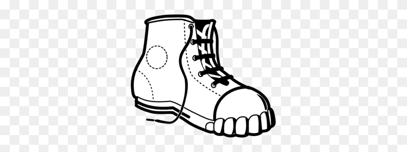 299x255 Sneaker Cliparts - Work Boots Clipart