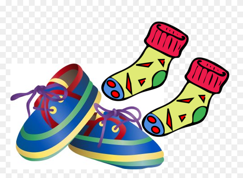 768x556 Sneakers Clipart Sock Shoe - Baby Socks Clipart