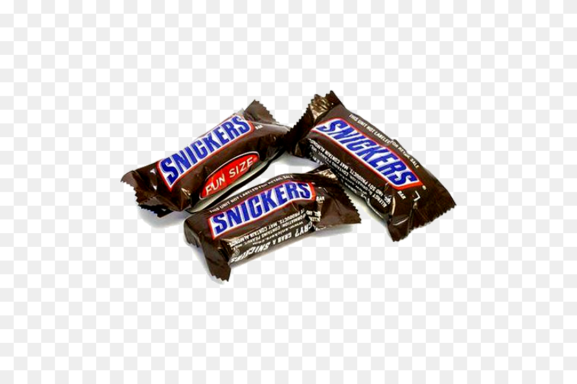 500x500 Snickers Fun Size Candy Bars - Candy Bar PNG