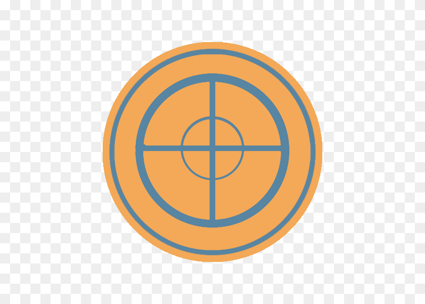 540x540 Sniper Emblem Blu - Tf2 Logo PNG