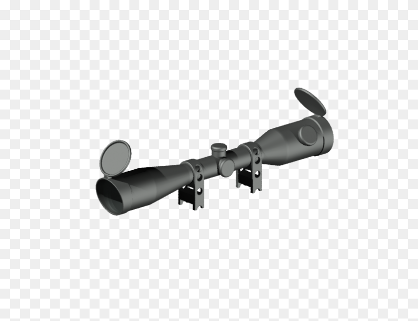 800x600 Sniper Scope Cad Modelo De La Biblioteca De Grabcad - Sniper Scope Png