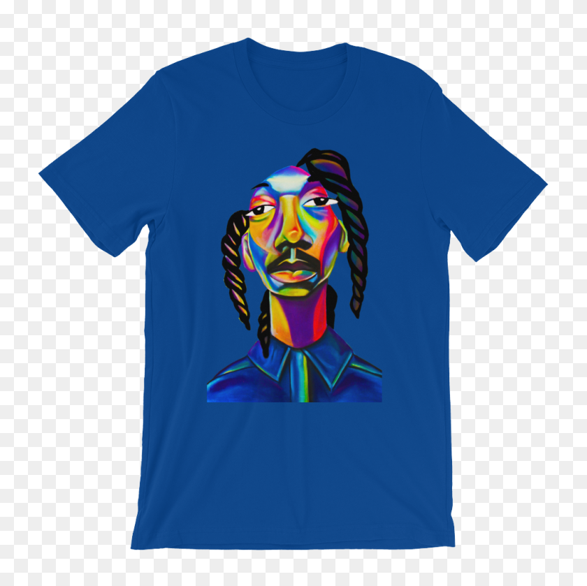 1000x1000 Snoop Dogg Chalk Art Short Sleeve T Shirt Comf Tee - Snoop Dogg PNG