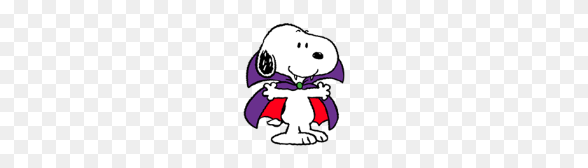 180x180 Snoopy Halloween Line Sticker - Snoopy Halloween Clip Art