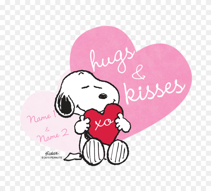 700x700 Snoopy Hugs And Kisses - Kisses PNG
