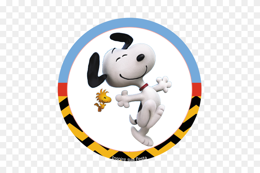 500x500 Snoopy Kit Festa Inspire Sua Festa Party - Snoopy Feliz Cumpleaños Imágenes Prediseñadas