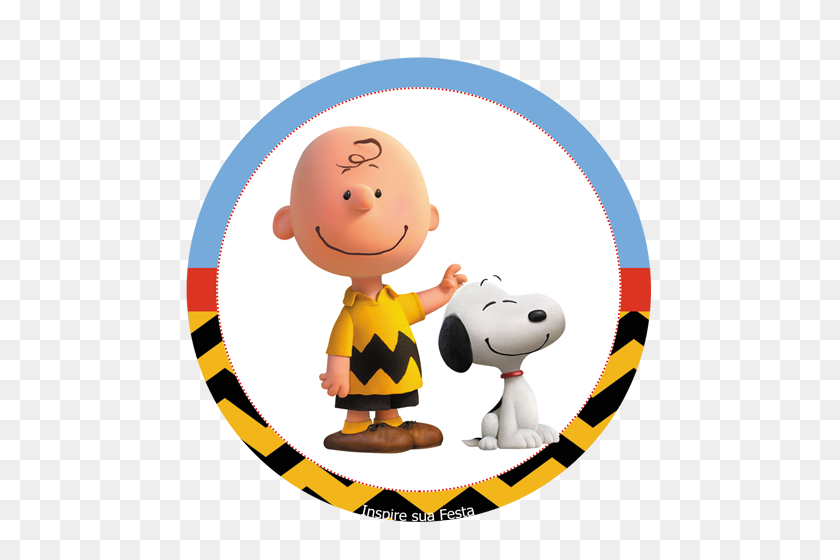 500x500 Snoopy Kit Festa Inspire Sua Festa Party - Charlie Brown PNG