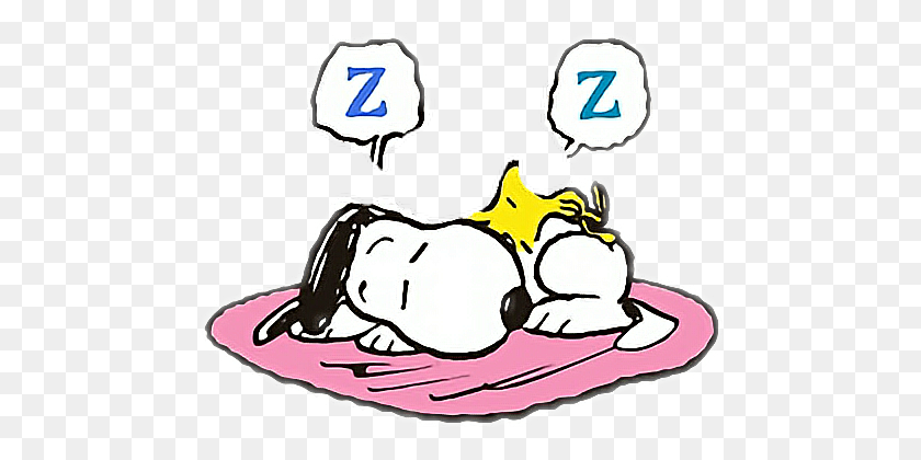 478x360 Snoopy Peanut Woodstock Goodnight Night Sleepy Smile - Snoopy Clip Art