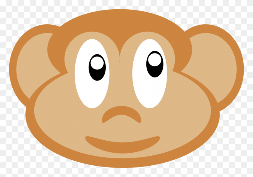 1104x750 Snout Monkey Curious George Animal Face - Pug Face Clipart