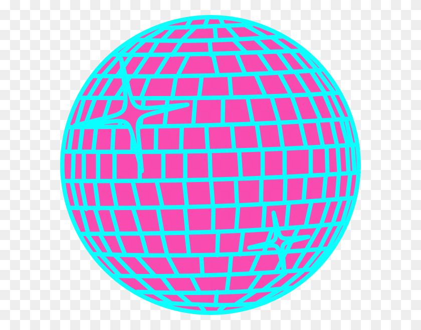 600x600 Snow Disco Ball Schmal Rand Blau Clip Art - Disco Ball Clipart