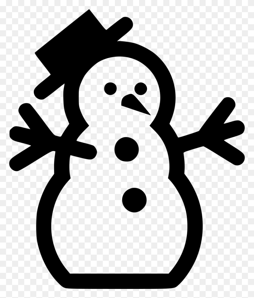 828x980 Snow Man Snowman Winter Png Icon Free Download - Winter PNG