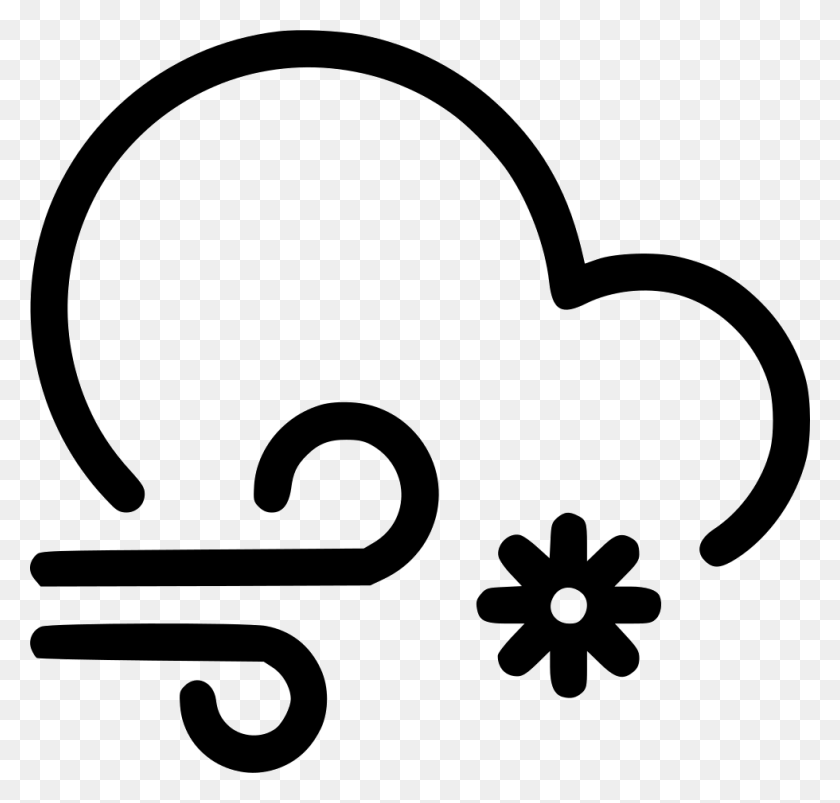 980x934 Snow Wind Cloud Gust Png Icon Free Download - Gust Of Wind Clipart