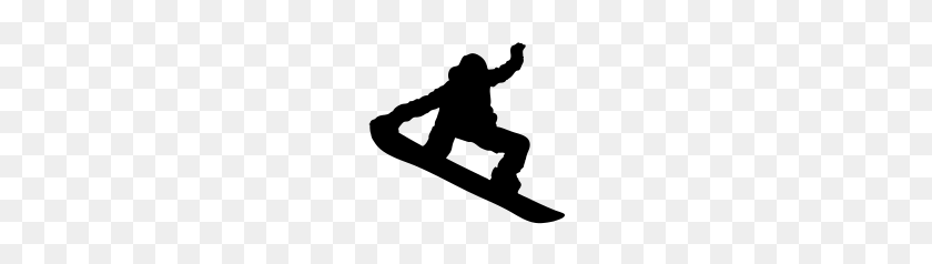 178x178 Snowboarder Silhouette T Shirt - Snowboard Clipart