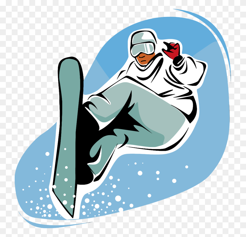 739x750 Snowboarding Skiing Sports Download - Outdoor Games Clipart