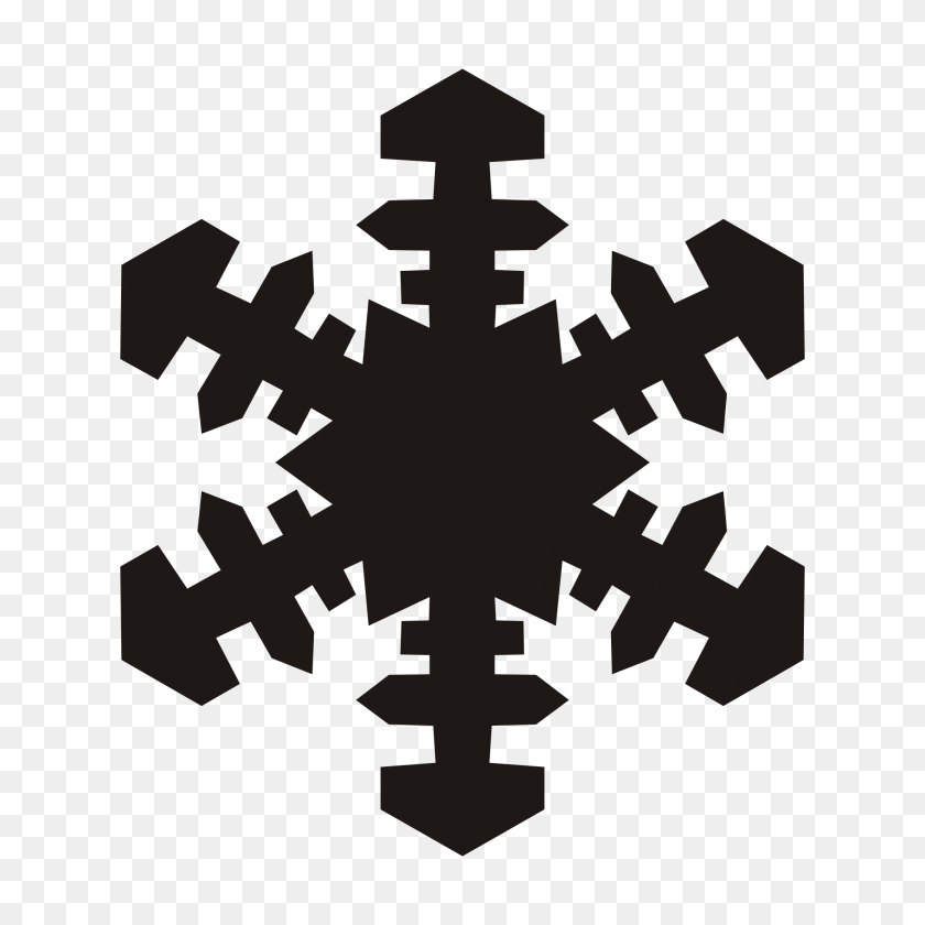 1979x1979 Снежинка Черно-Белые Картинки - Снежинка Границы Клипарт