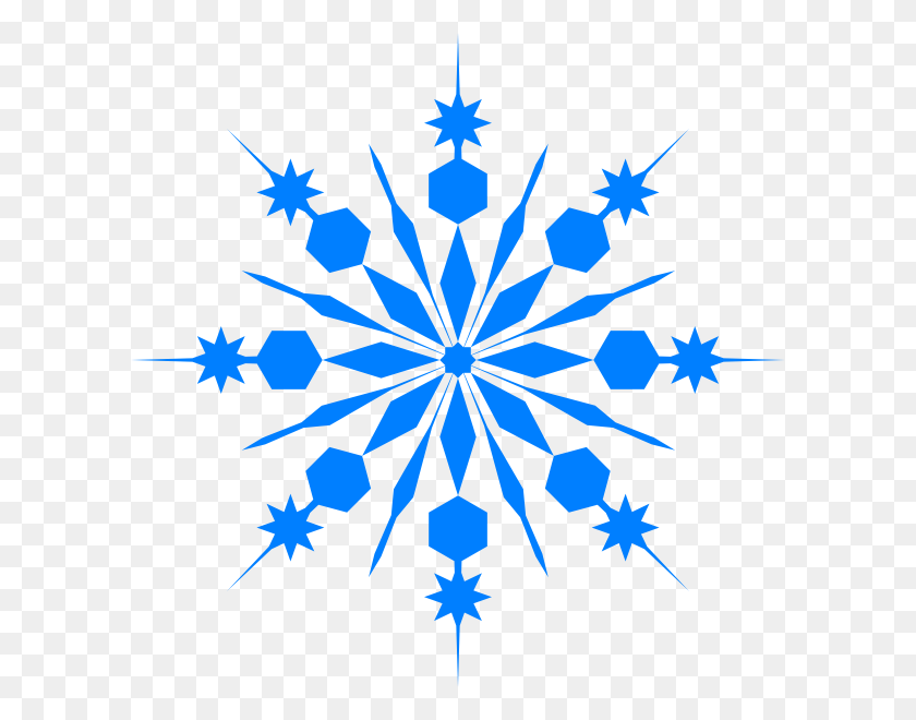 600x600 Snowflake Black And White Clip Art Images - Frost Clipart
