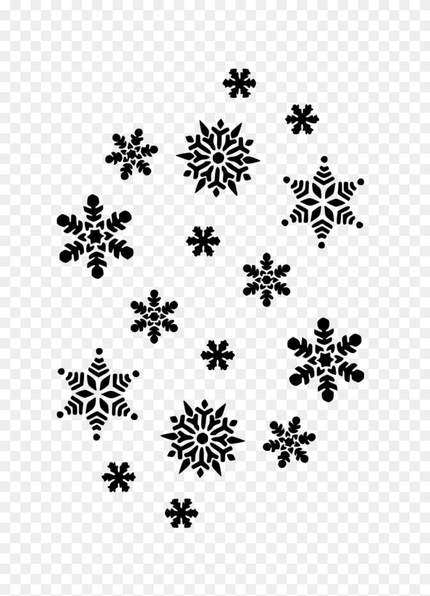954x1350 Snowflake Border Clipart Free - Snow Border Clip Art
