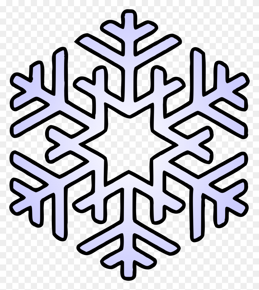 2120x2400 Snowflake Clip Art - Winter Border Clipart