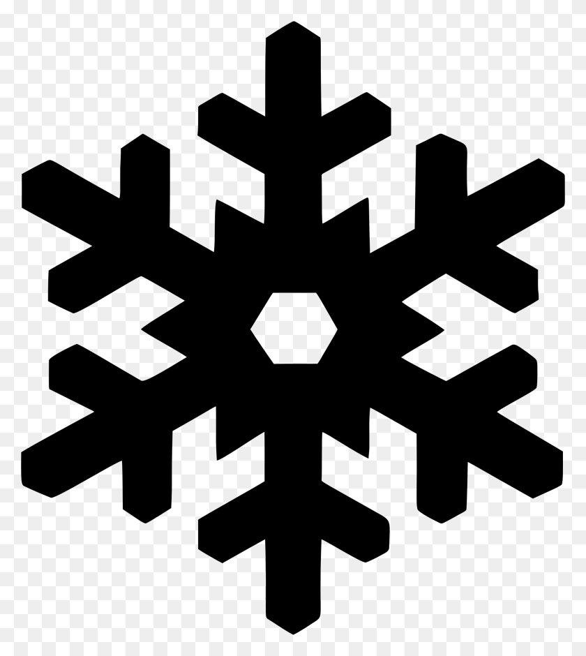 2072x2338 Snowflake Clip Art Silhouette - Flower Clipart Silhouette