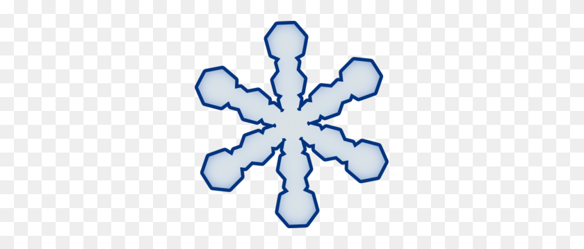 279x299 Snowflake Clipart - Winter Border Clipart Free