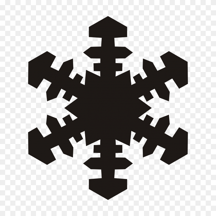 2555x2555 Snowflake Clipart Black And White - Pattern Clipart