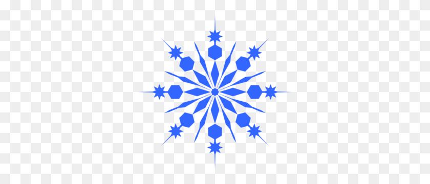 300x300 Snowflake Clipart No Background - Blue Background Clipart