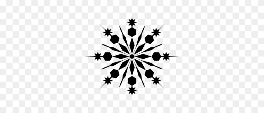 300x300 Snowflake Clipart Transparent Background - Sweater Clipart Black And White