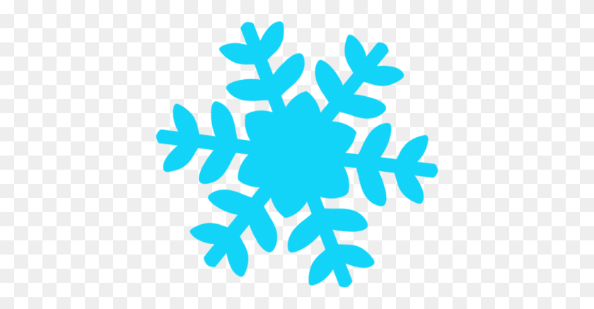 400x377 Snowflake Clipart Word - Winter Border Clipart