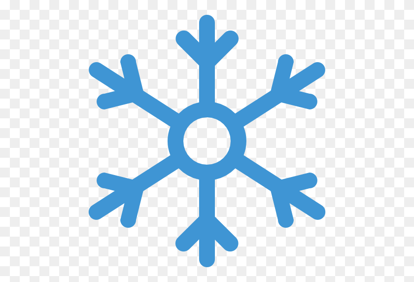 512x512 Снежинка, Холод, Метеорология, Снег, Погода, Природа, Зимний Значок - Клипарт Снежной Погоды