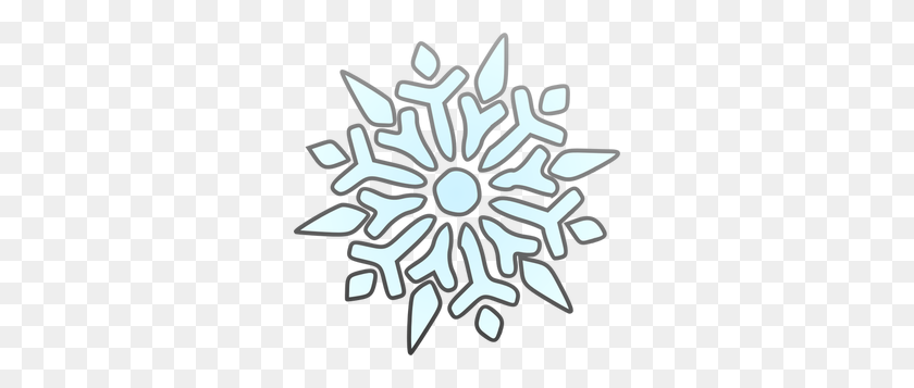 300x297 Snowflake Free Clipart - Gold Snowflakes PNG