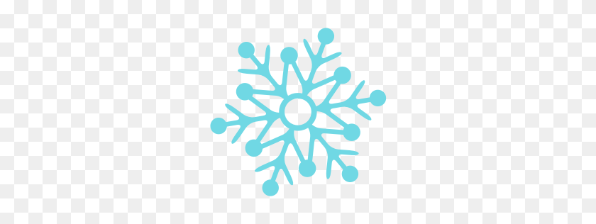 256x256 Snowflake Icon Flat Christmas Iconset Psdblast - Snowflake Emoji PNG